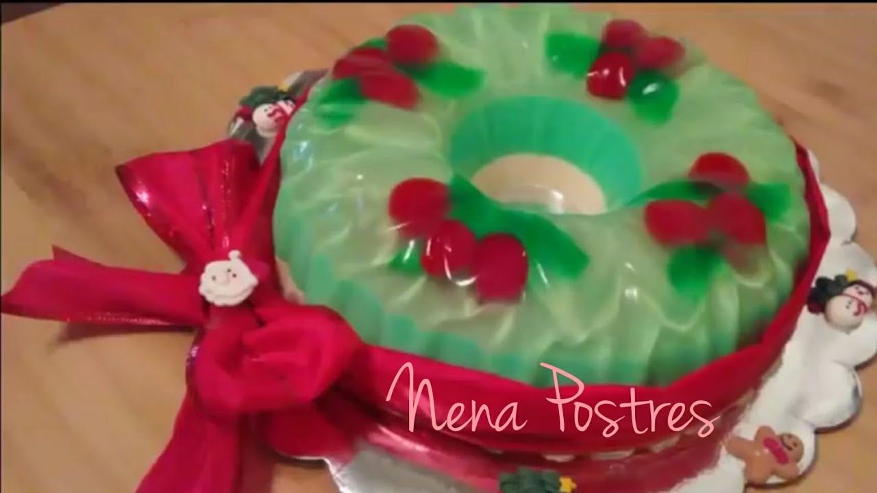 Gelatina Corona Navideña / Gelatina para Navidad / Postre Navideño/ Christmas Jello🎄🎅