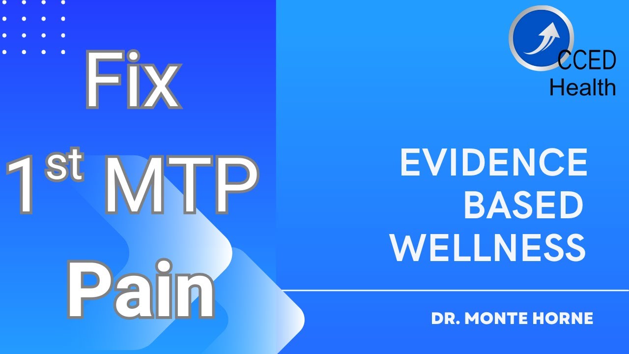 1st MTP Joint Adjustment for Foot Mobility | Extremity Manipulation
