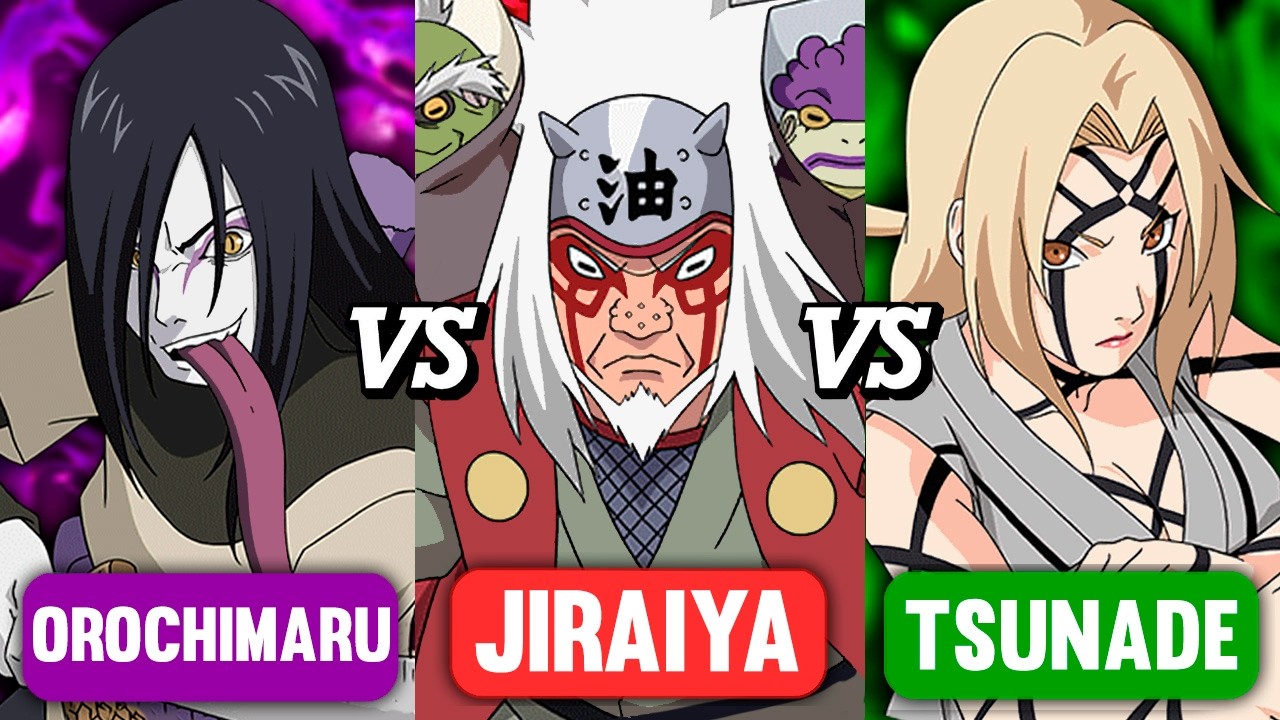 TORNEIO DOS SANNINS: Quem é o Verdadeiro Mais Forte? (Orochimaru vs Jiraiya vs Tsunade)