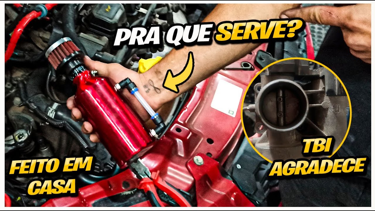 COMO FAZER RESERVATÓRIO DE OLEO CASEIRO  GASTANDO POUCO -(CATCH CAN)