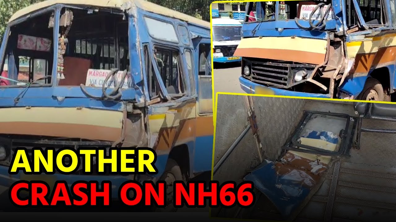 8 Hospitalized After Bus-Truck Crash on NH66 in Dramapur||GOA365 TV