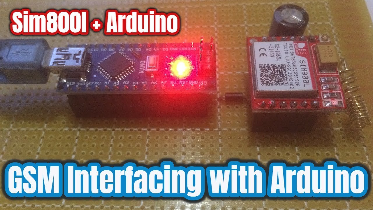 Sim 800l GSM Module Interfacing with Arduino | How to Make a Call and send and SMS