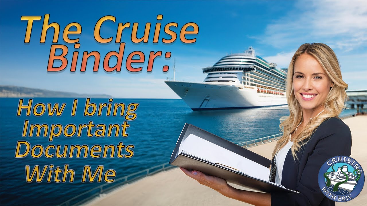 The Cruise Binder! How I bring Important Documents With Me