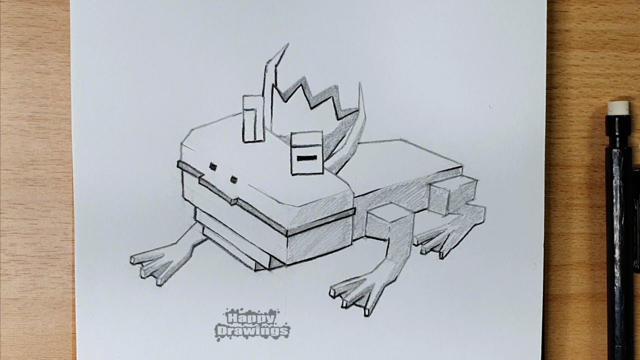 How to Draw the Frog Boss 99 Nights in the Forest Step by Step | Easy Sketch for Beginners