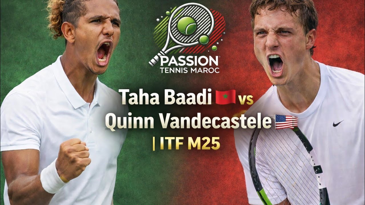 Taha Baadi 🇲🇦 vs Quinn Vandecasteele 🇺🇸 | ITF M25 Tennis Highlights