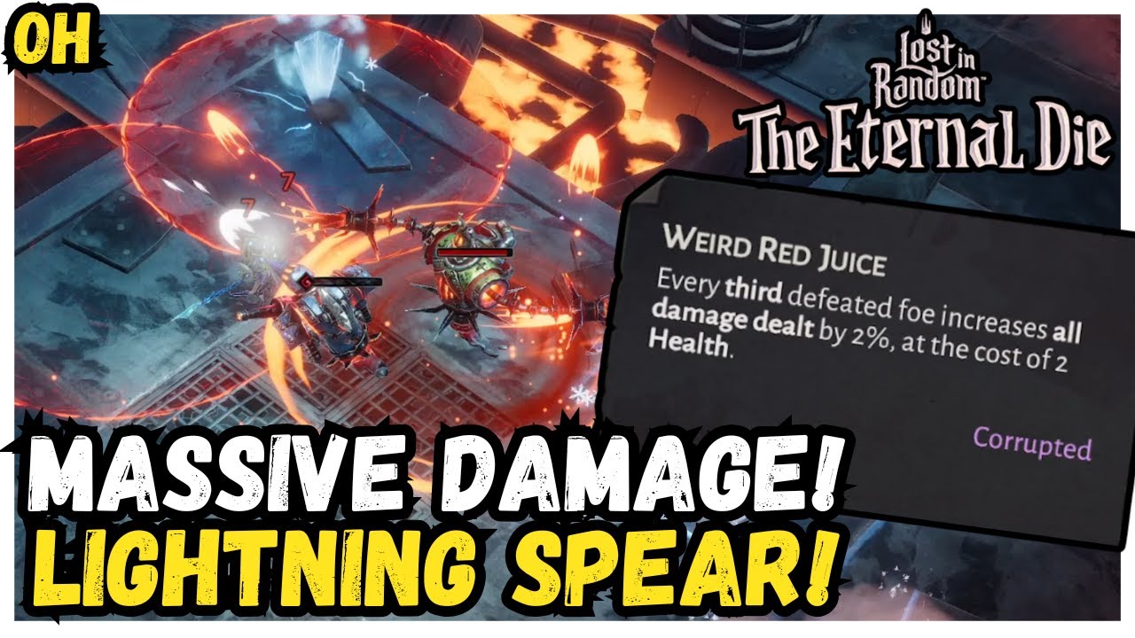 MASSIVE Damage With The LIGHTNING Spear! Lost In Random: The Eternal Die!