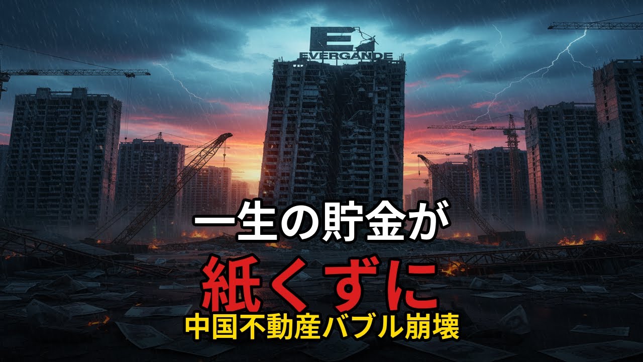 「一生の貯金が紙くずに」中国不動産バブル崩壊の全貌｜恒大48兆円破綻から始まった連鎖崩壊