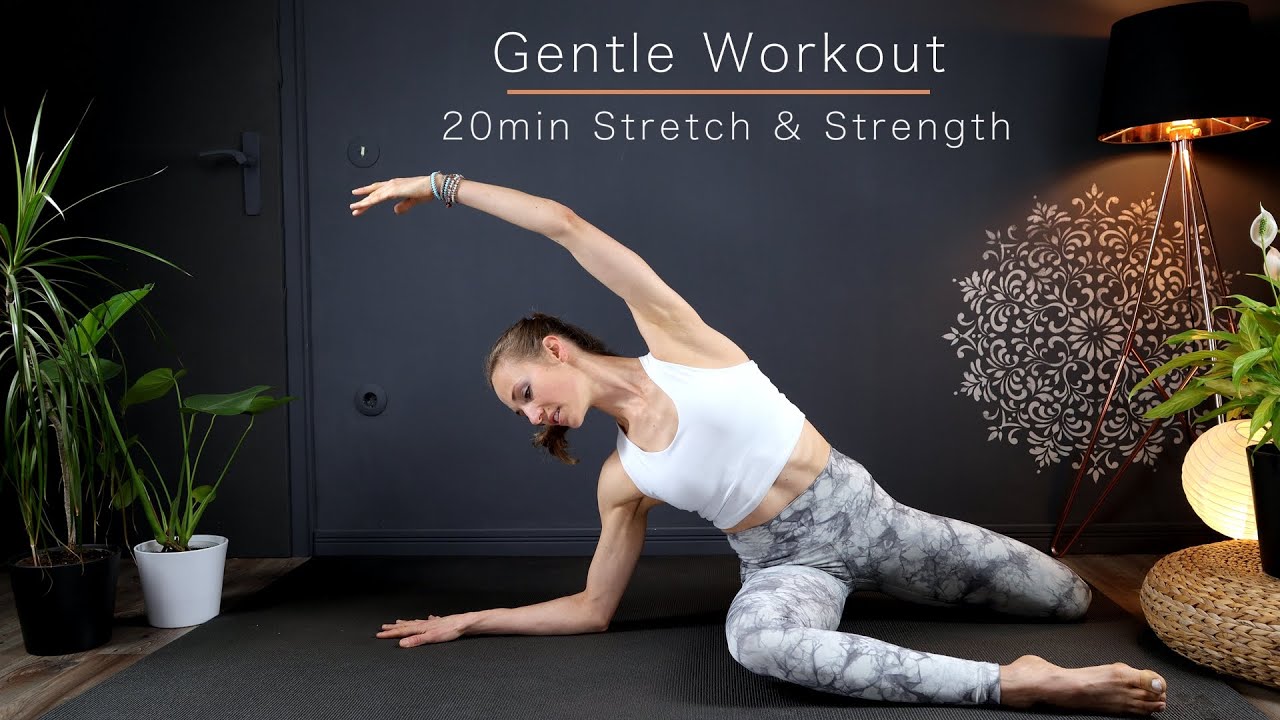 20 Min Gentle Workout - Stretch & Strength - Full Body Pilates Training -Leichtes Ganzkörper Workout