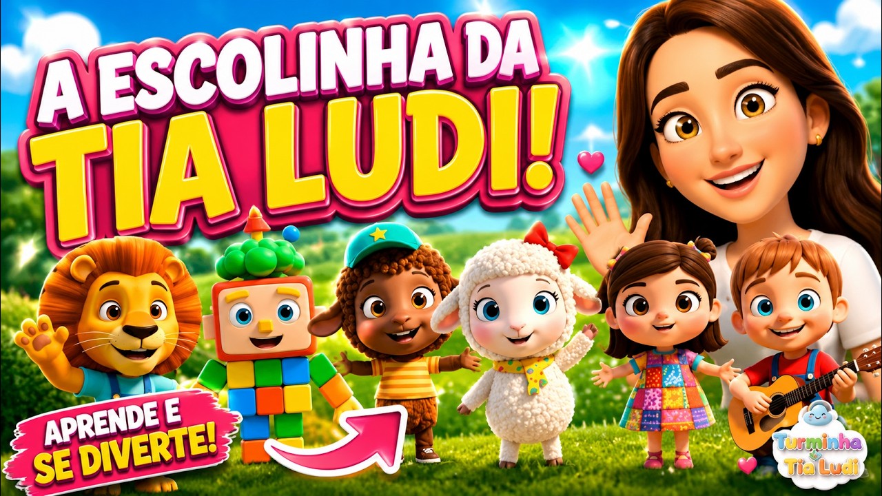 A ESCOLINHA DA TIA LUDI | Clipe Música Oficial | Turminha da Tia Ludi