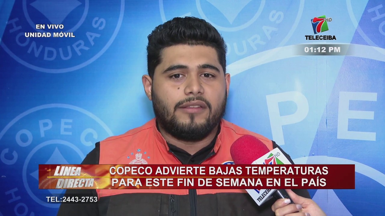 COPECO advierte bajas temperaturas para este fin de semana en Honduras