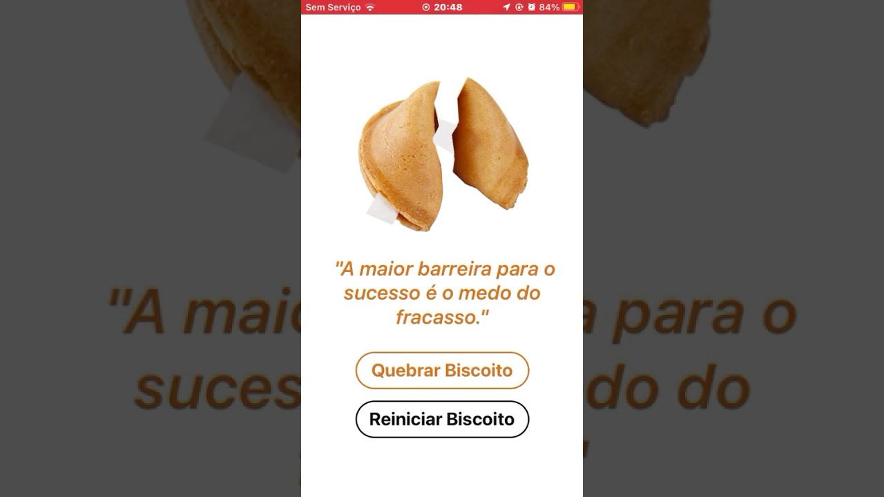 App Biscoito Da Sorte - React Native