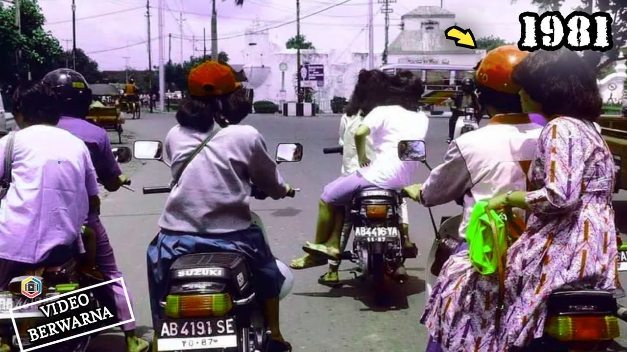 Jogjakarta Tempo Dulu Tahun 1981 | Video Langka Berwarna