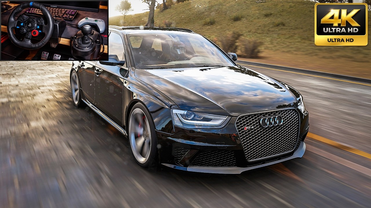 Audi RS4 Avant 2013 | FH5 | Logitech G29 Steering Wheel