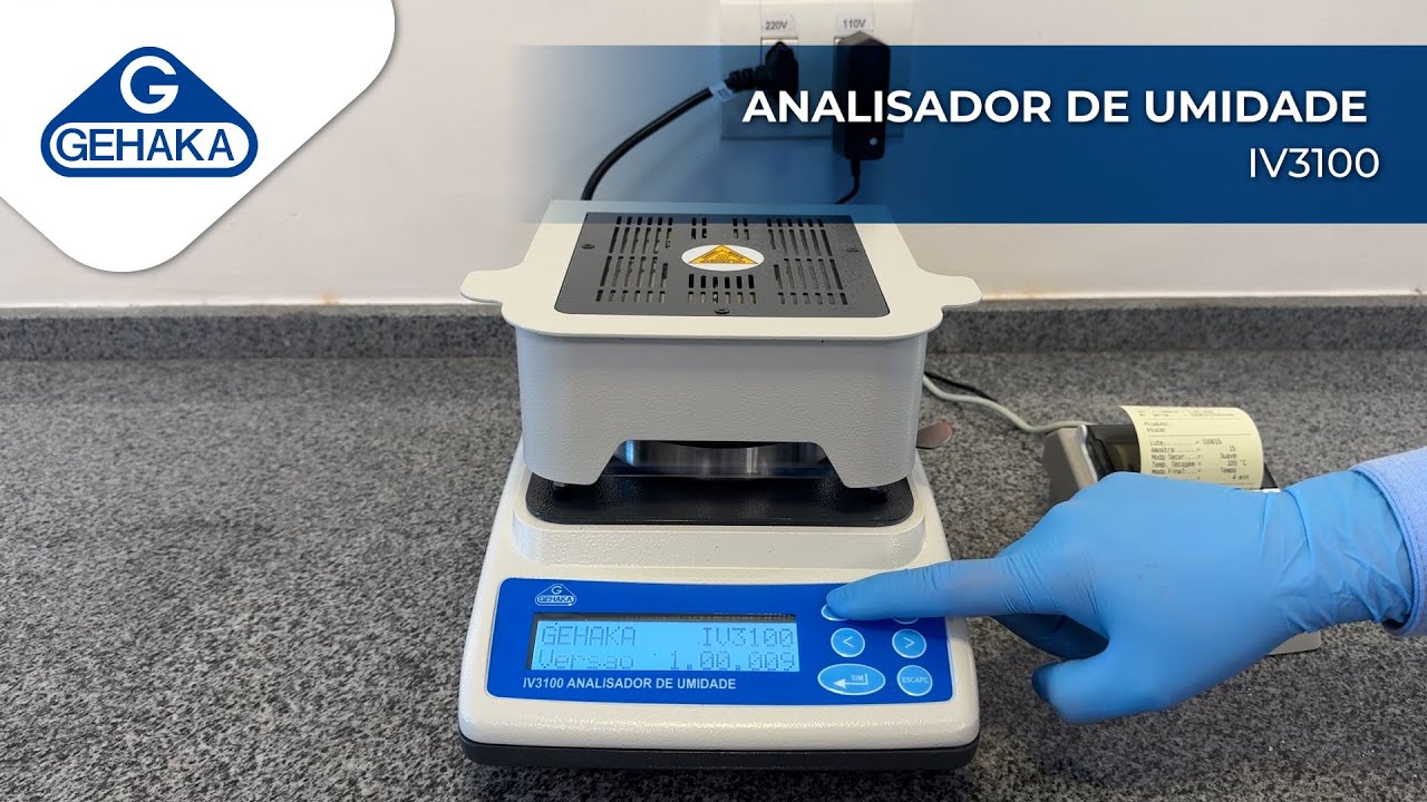 Analisador de Umidade e S&oacute;lidos Totais IV 3100