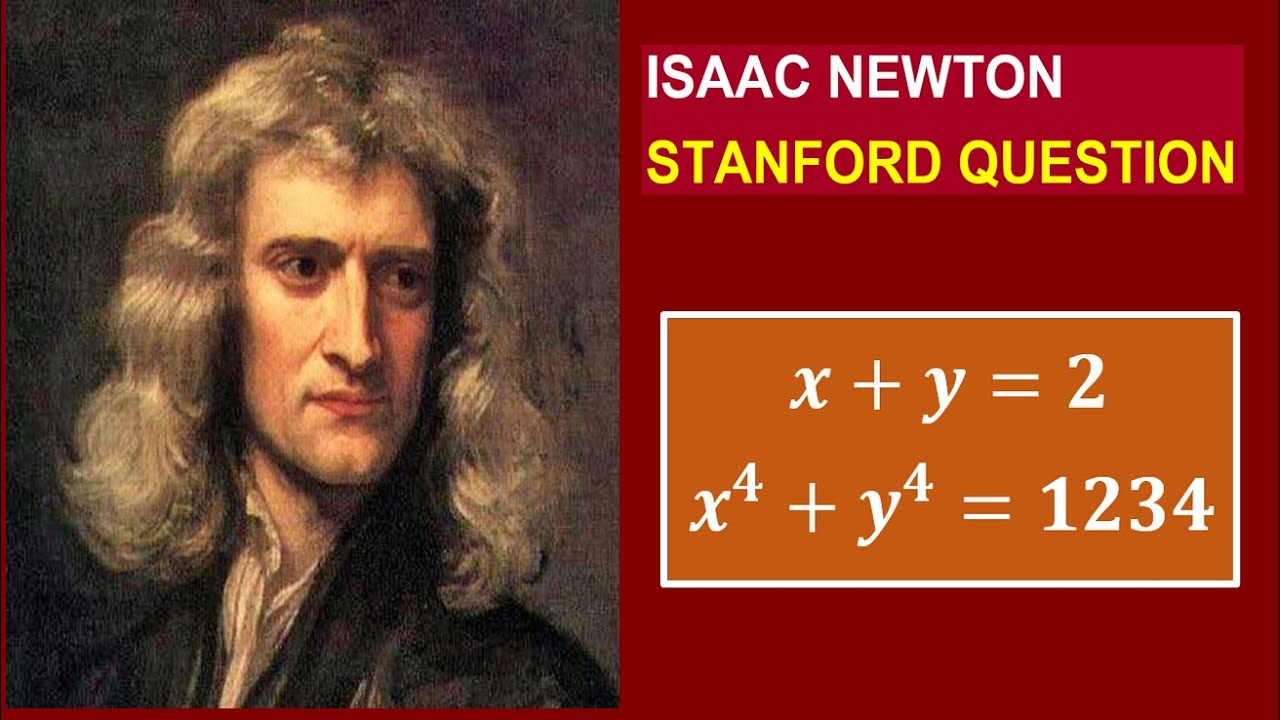 Isaac Newton makes the Stanford Harvard MIT Math Tournament Problems solvable Olympiad Math Question