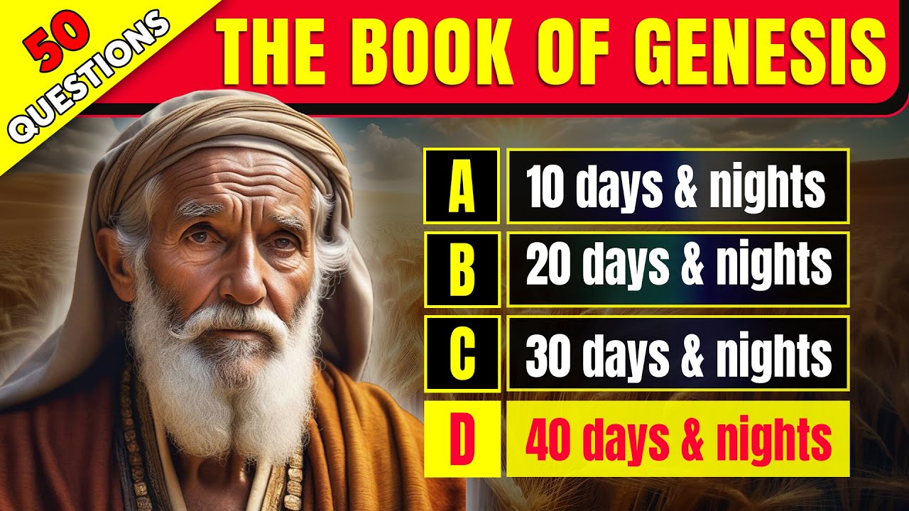 50 BIBLE QUESTIONS ABOUT THE BOOK OF GENESIS TO TEST YOUR BIBLE KNOWLEDGE - The Bible Quiz