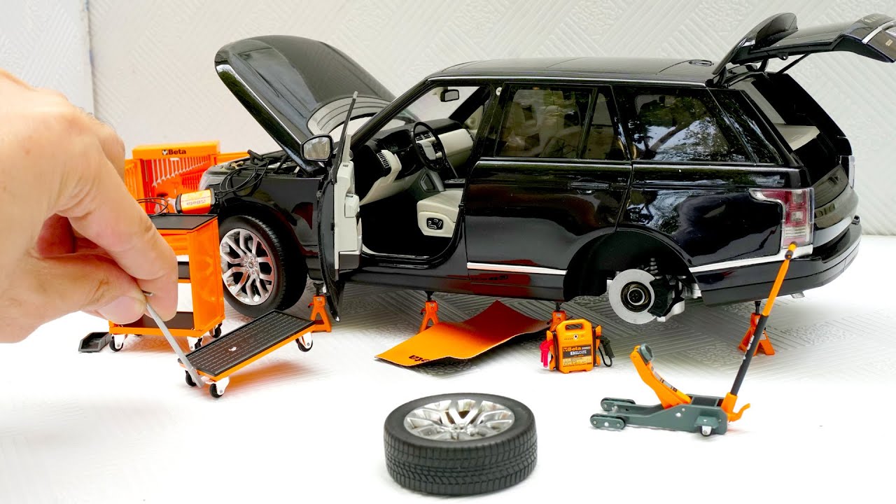 Unboxing of Miniature Garage Tool Kit for 1:18 Diecast Model Cars - Adult Hobbies