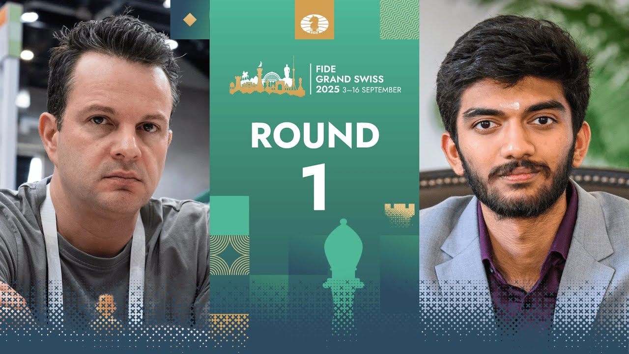 🇫🇷 Etienne Bacrot vs Gukesh D 🇮🇳| FIDE Grand Swiss 2025 | Round 1 | Board 3