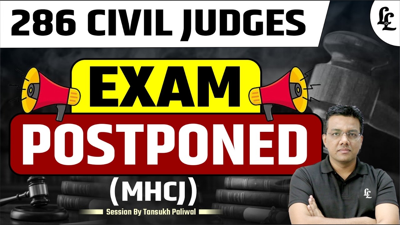 MH Judiciary Update Exam Postponed !! ( 286 Posts) | Linking Laws