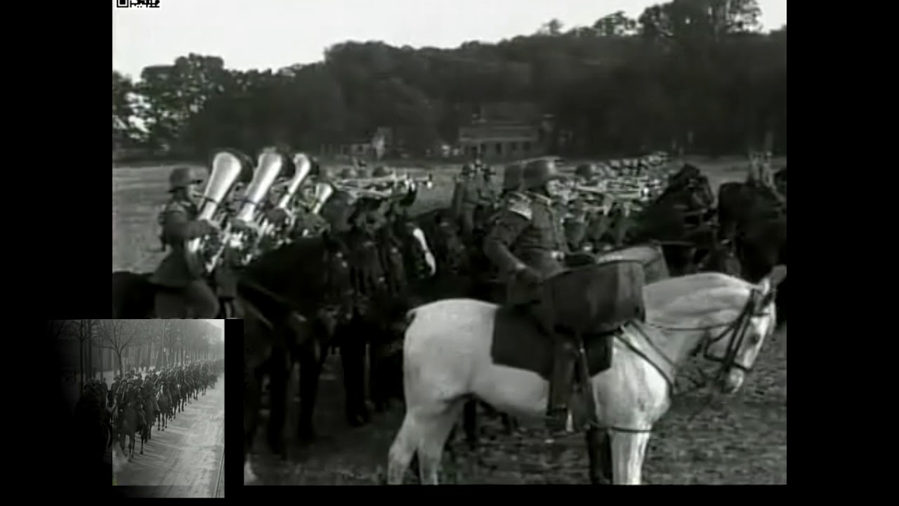 (1927) Part of a parade of German Cavalry