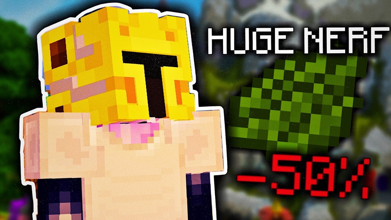 Все недовольны этим ослаблением механики фарма... (Hypixel Skyblock)