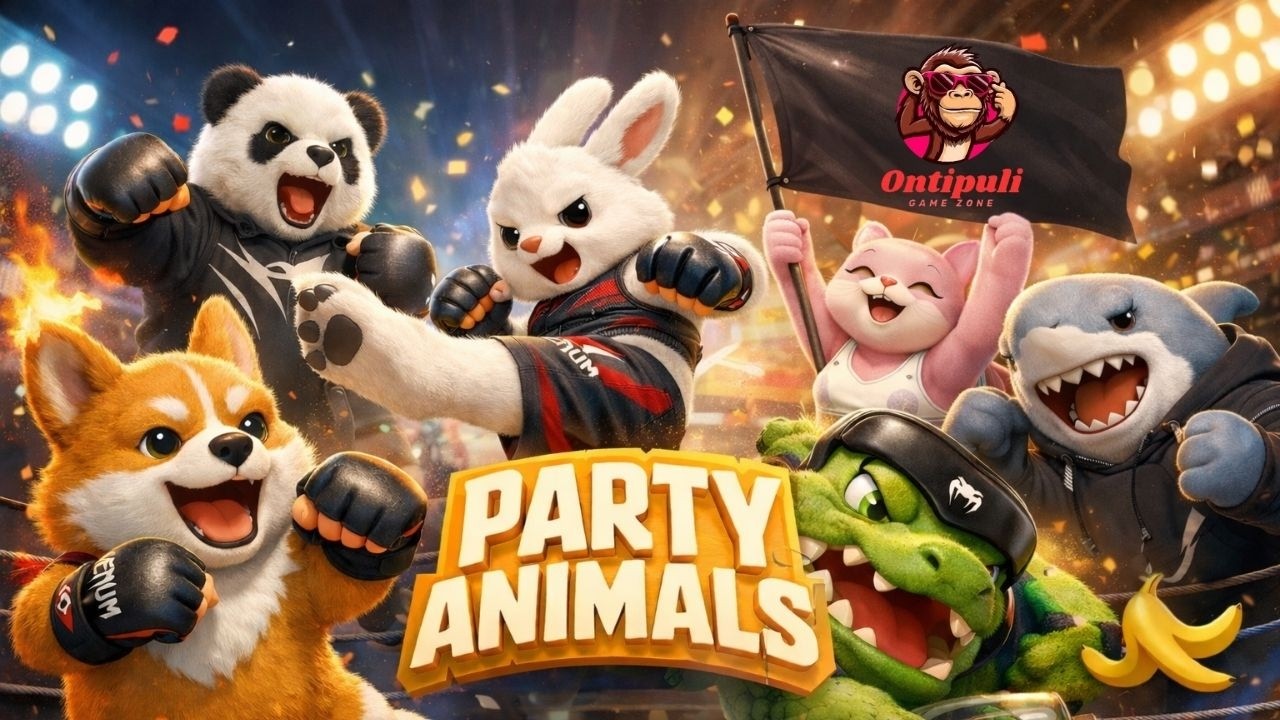 #Shorts Party Animals Gameplay – Cute Animals but Full Sandai! 🐼🐶