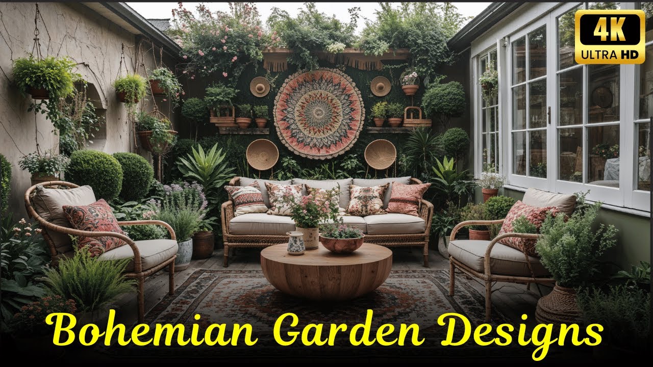 Bohemian Garden Design Ideas 2026 | Eclectic Outdoor Paradise