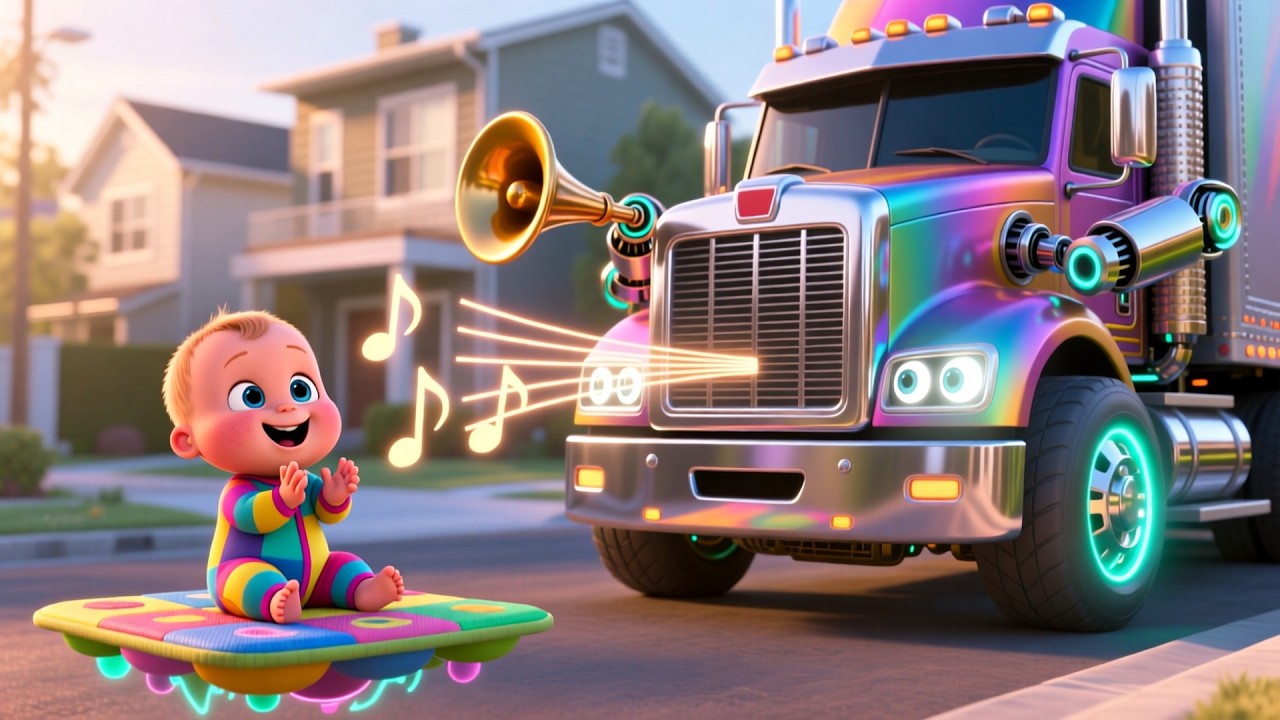 Honk Honk Big Truck 🚚 | Fun Kids Song | Sing Along & Move