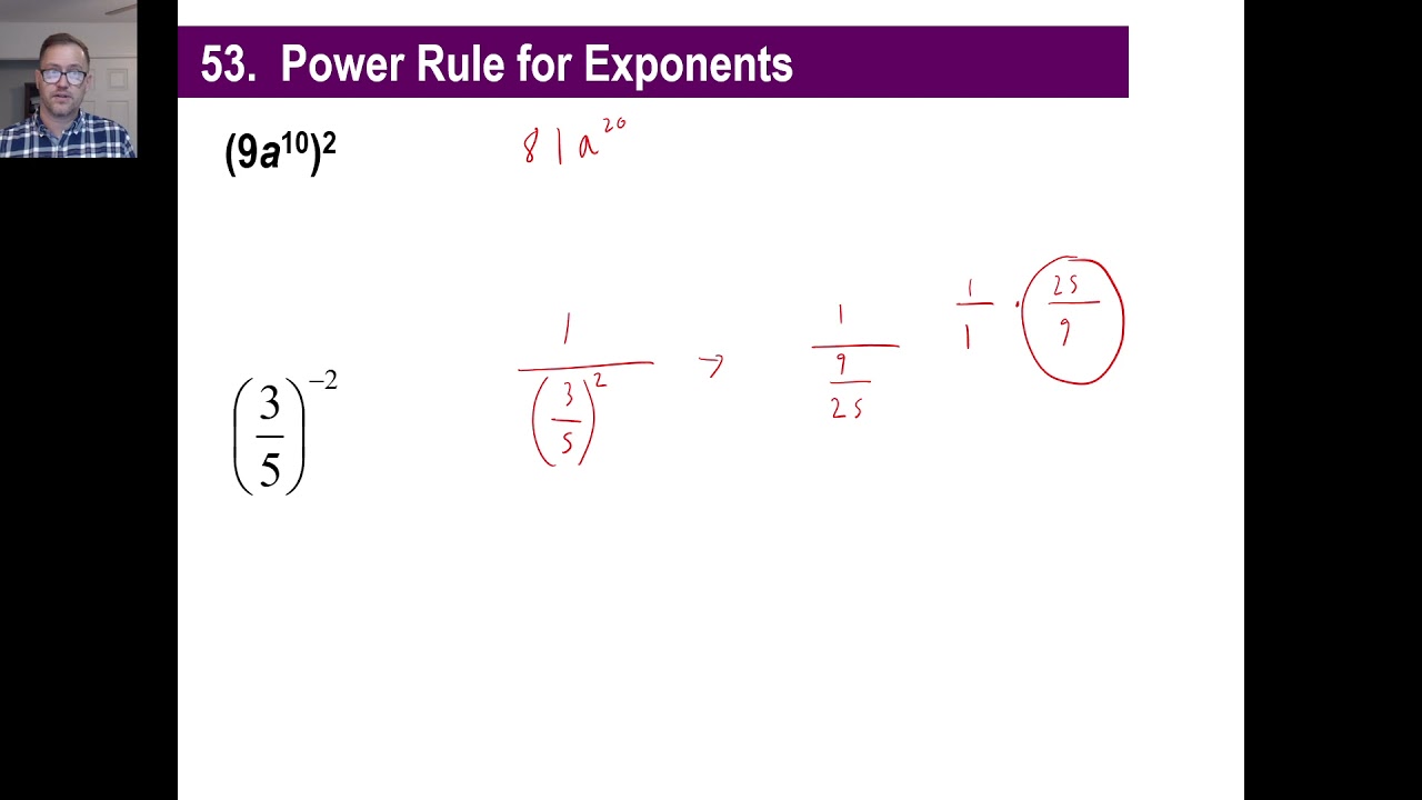 Saxon Math - Algebra 1: 3rd Edition (Lesson 53 - Power Rule for Exponents, Conversions of Volume)