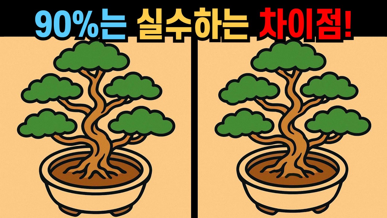 【다른그림찾기】90%는 실수하는 차이점! 관찰력 퀴즈로 치매예방!【 틀린그림찾기 】
