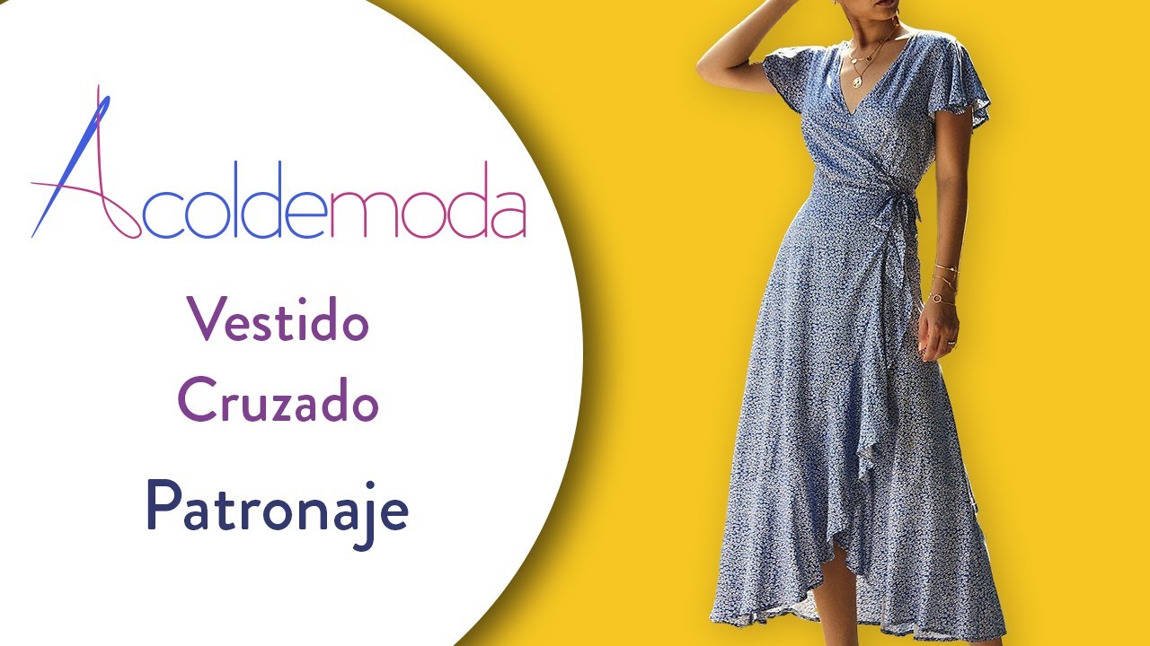 Patronaje de VESTIDO CRUZADO con Olán o Bolero - Paso a Paso - DIY