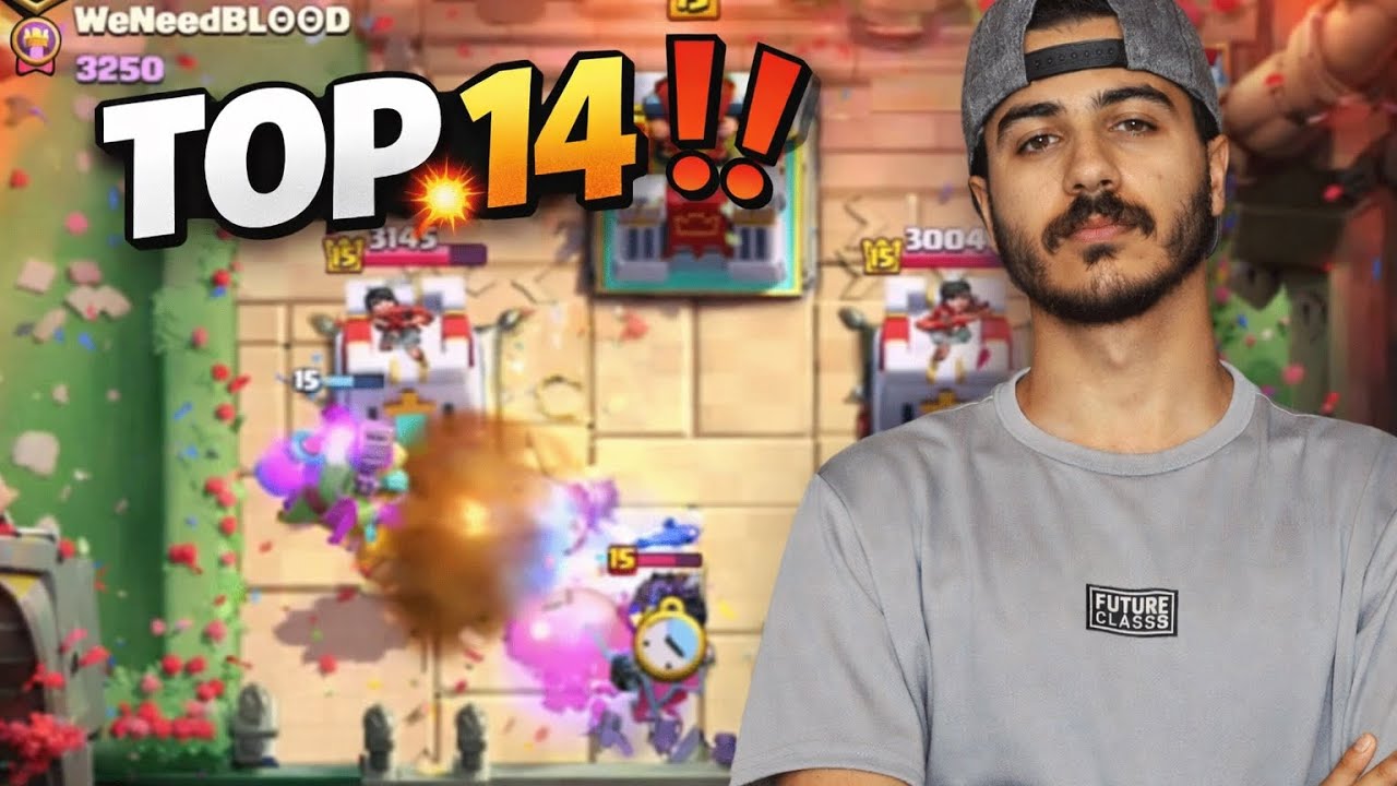 كلاش رويال: الوصول إلى 3296 نقطة وتوب 14 عالعالم!!😨🔥 | TOP 14