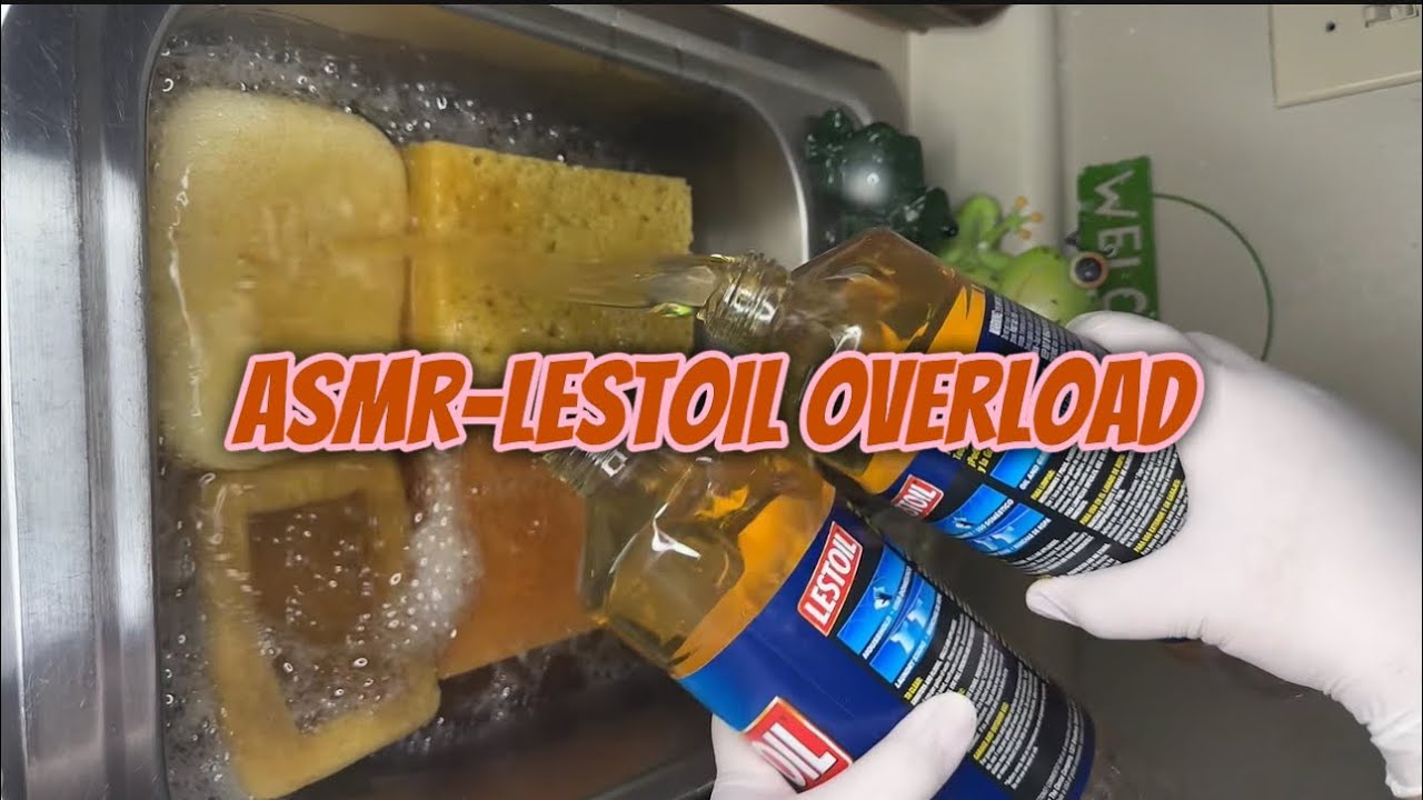 ASMR-SPONGE SQUEEZING: LESTOIL OVERLOAD