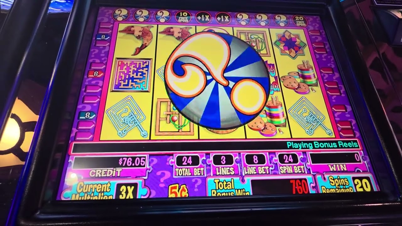 $1.20Bet,$134,5Cent,3LinesX8,TotallyPuzzled