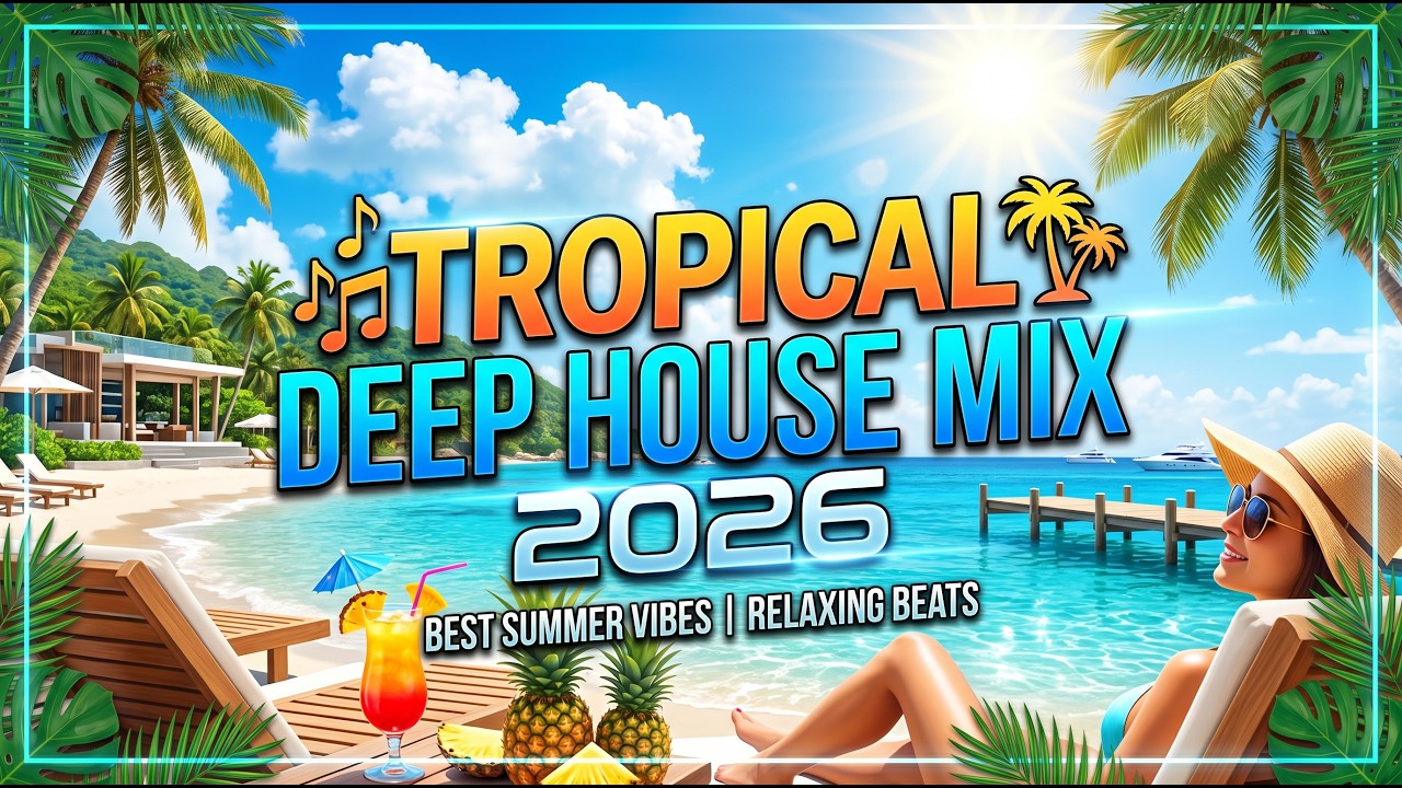 Tropical Deep House Lounge 2026 🌴 Relaxing Chillout Music | Calm Café Vibes