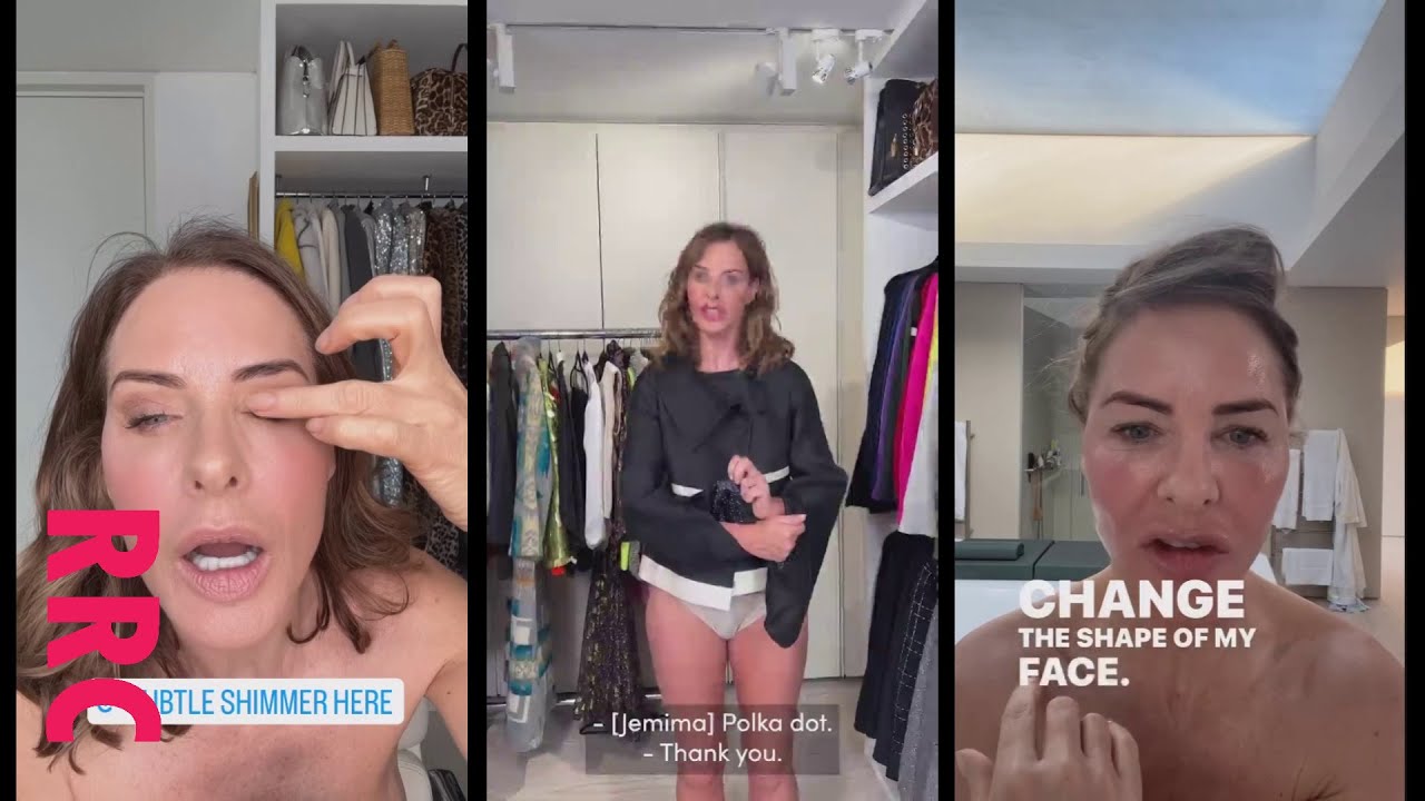 Trinny Woodall @socials mix, some white knicks
