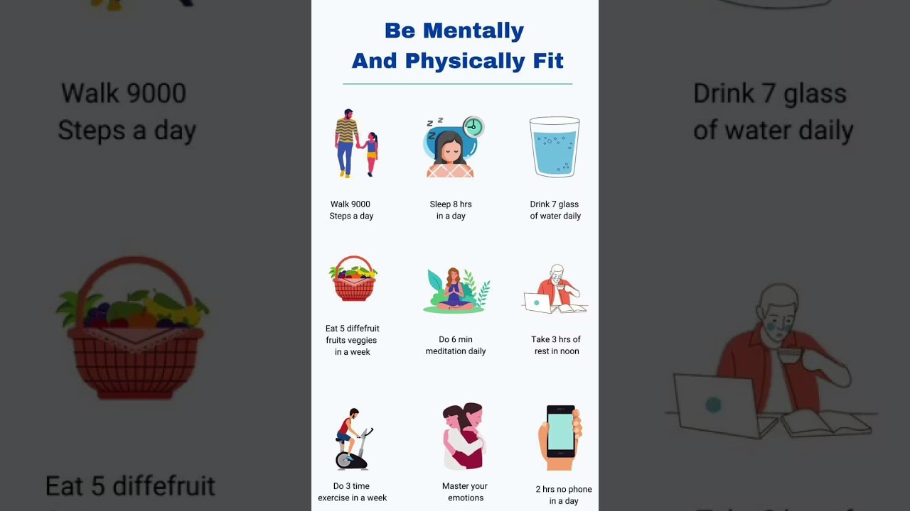 Be mentally and physically Fit. #selfcare #goodvibes #habits #helthylife