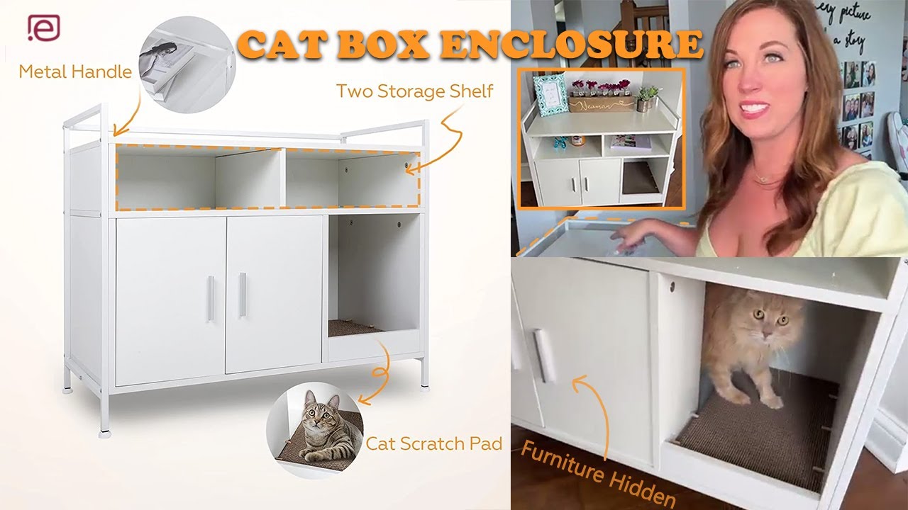 Cat Litter Box Enclosure Review | Elecwish Pet Supplies 🐱