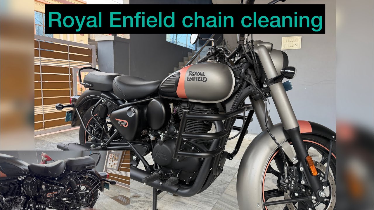 Royal Enfield classic 350 episode 3 ￼ chain cleaning #bike#royalenfield#chaincleaning#trendingvideo￼