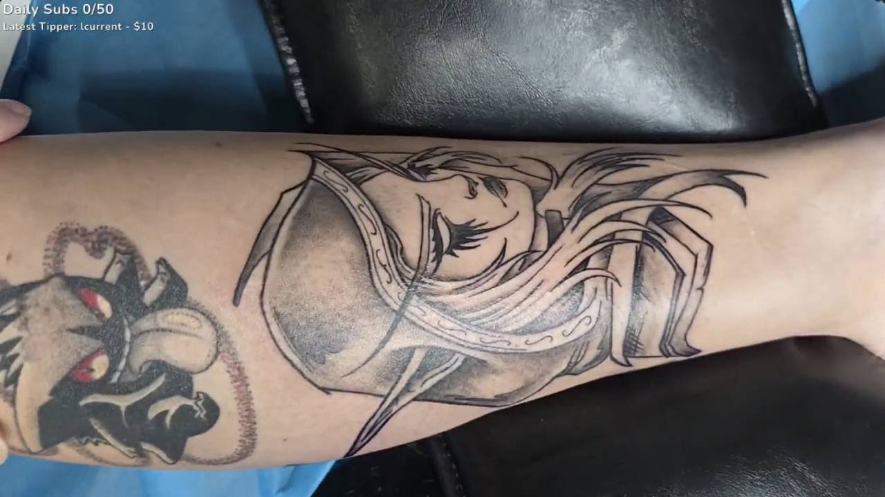January 8, 2025 - I got a TATTOO that was voted on by Twitch Chat