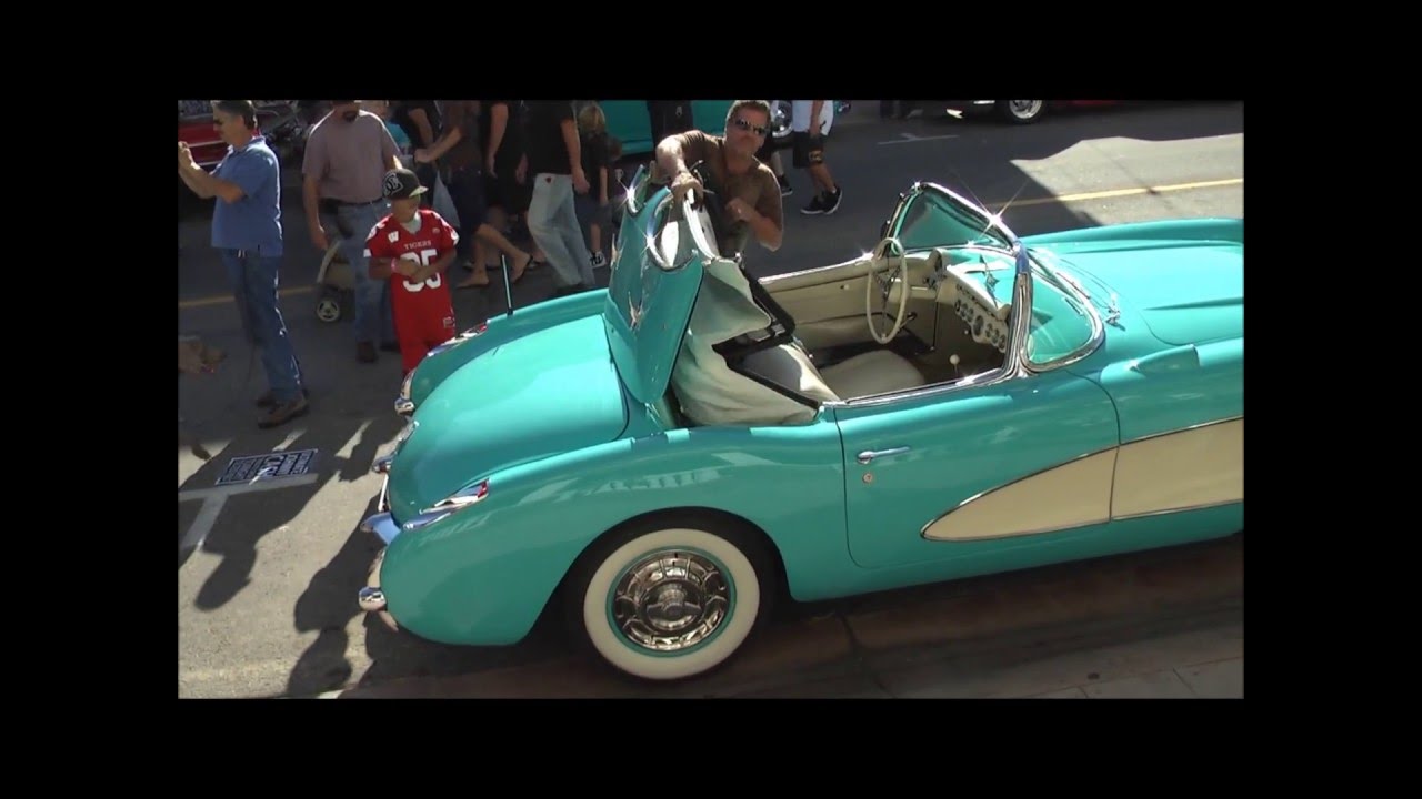 Mint 1957 Cascade Green Chevrolet Corvette Convertible.