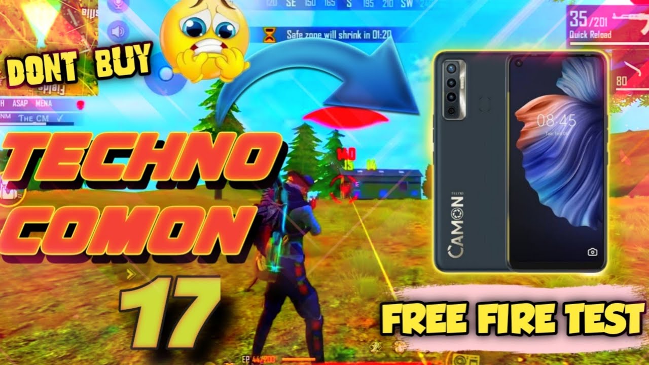 TECNO COMON 17 FREE FIRE GAMEPLAY TEST || TECNO COMMON 17 GAMING TEST