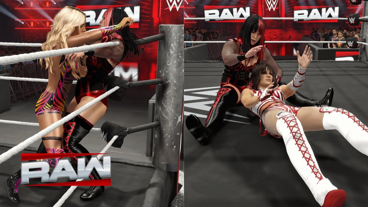WWE 2K25 RAW - BLAIR DAVENPORT VS. DAKOTA KAI VS. MAXXINE DUPRI
