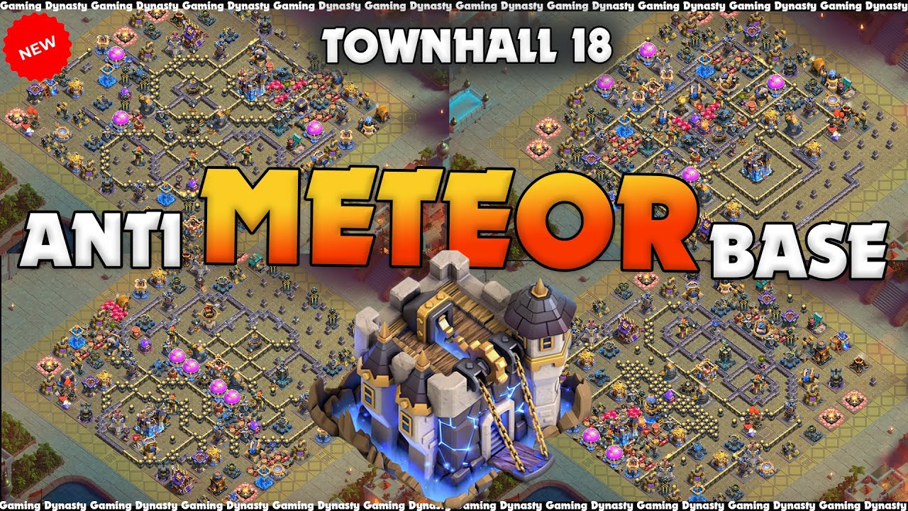 Best TH18 Legend + E-Sports Base Ranked - Anti 3 star Th18 Defence - Push Base th18 base Links!