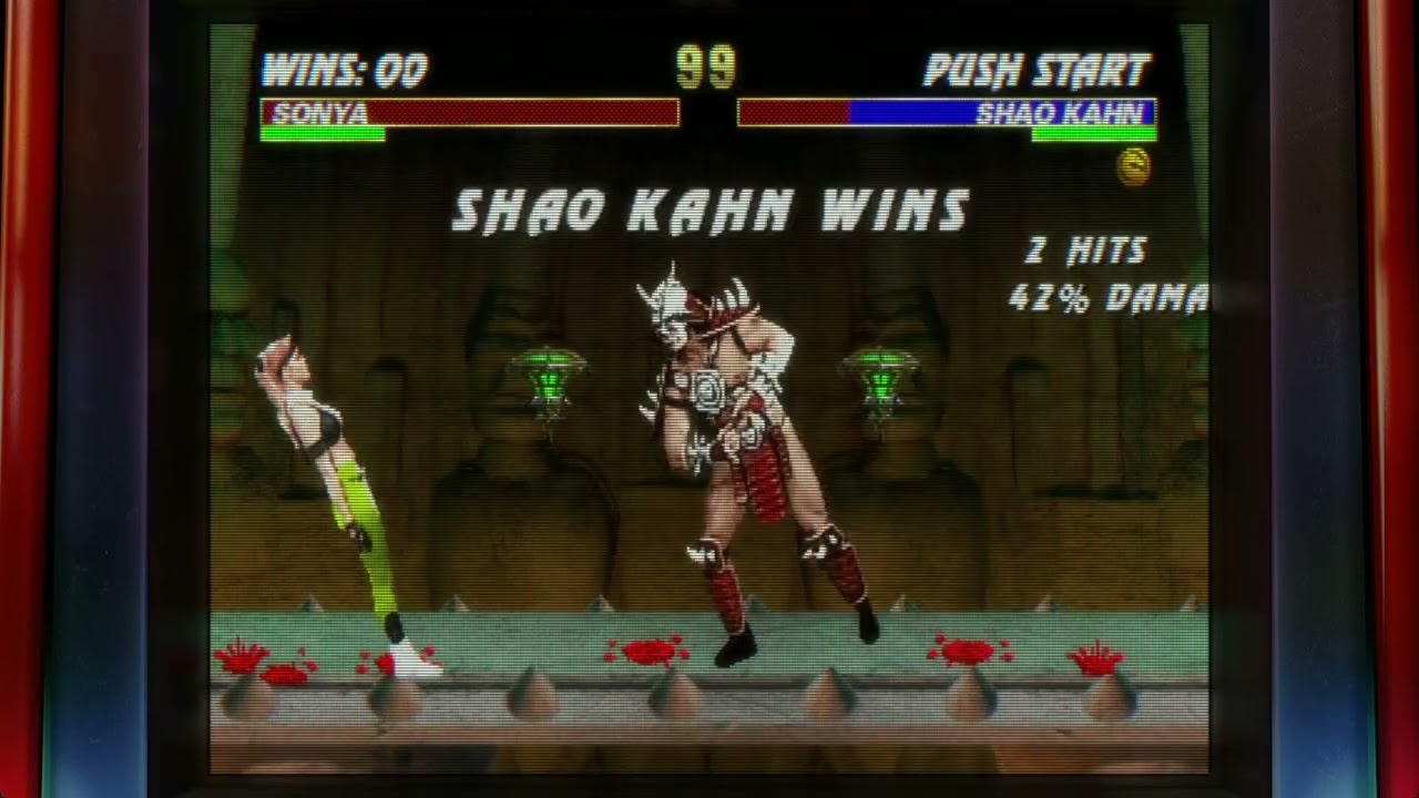 Mortal Kombat 3 (1995 - Arcade - Legacy Kollection) Sonya vs Motaro and Shao Kahn