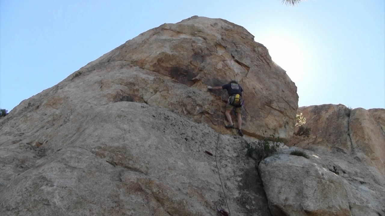 2nd Route Warmup Wall in Garner Valley, X15X15 Leads, Robbie Follows 5/6/11