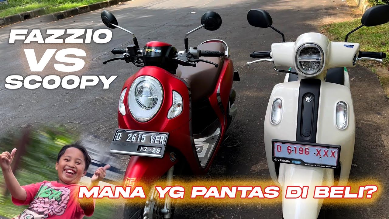 FAZZIO VS SCOOPY | 30 MENIT KOMPARASI DETAIL! LEBIH VALUE MANA?