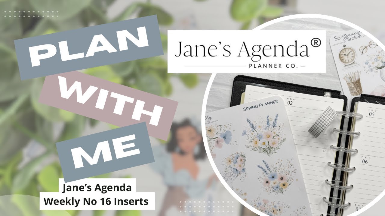 🩵 PLAN WITH ME 🩵 Jane's Agenda Planner | Jane's Agenda Weekly No 16 Inserts | 03/02/26