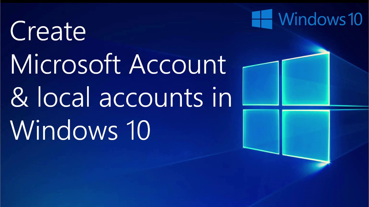 Создание учетной записи Microsoft и локальных учетных записей в Windows 10