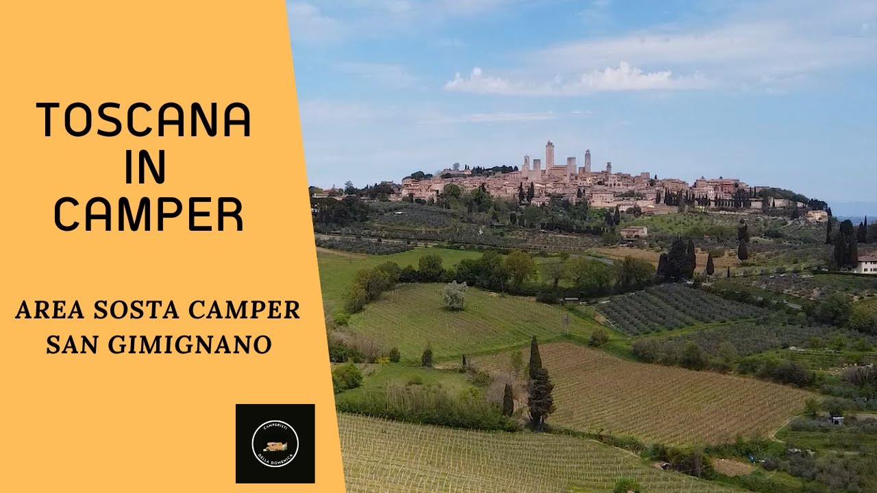 Area sosta camper San Gimignano. Borgo stupendo, sovraffollamento e camper service pessimo!!